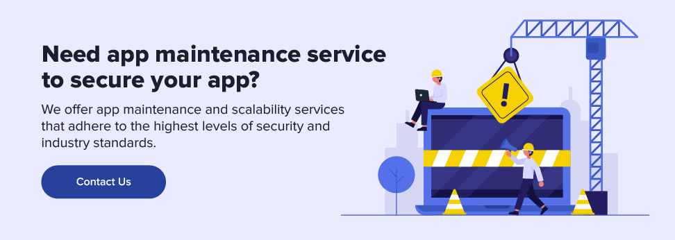 app maintenance service to secure your app