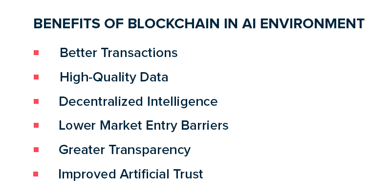 Benefits of Blockchain in AI Environment