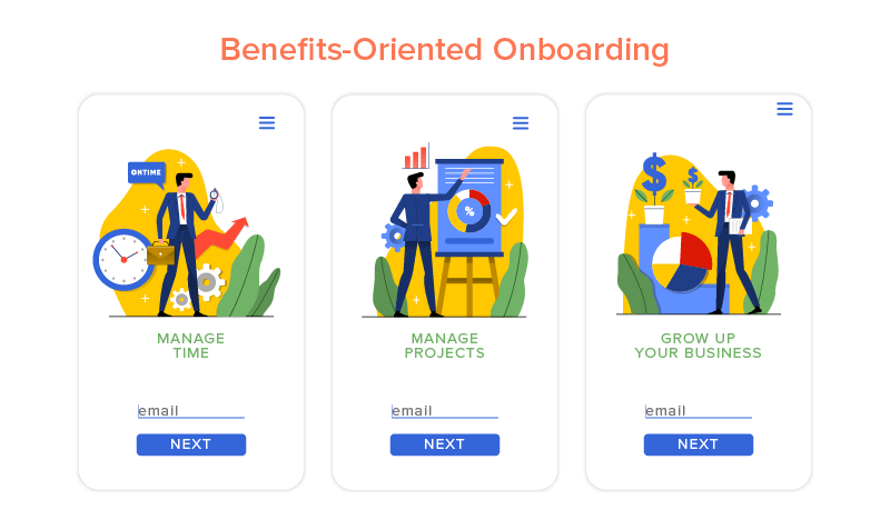 Benefits-Oriented Onboarding