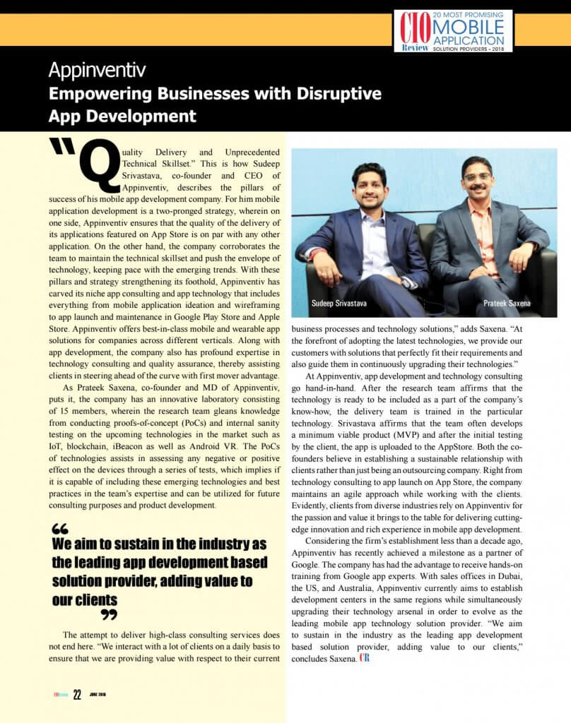 Empowering Business with Disruptive App Development