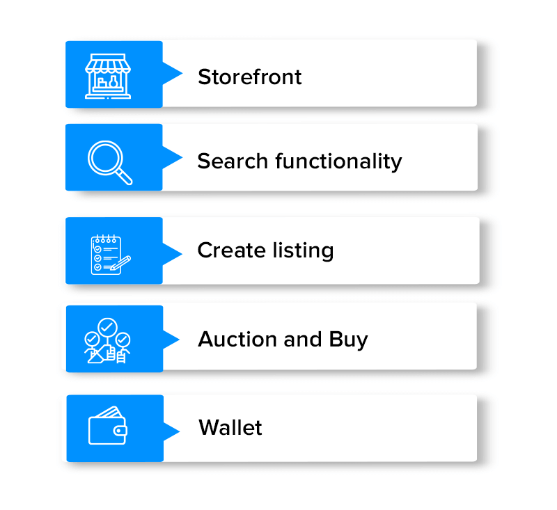 Features of NFT Marketplace