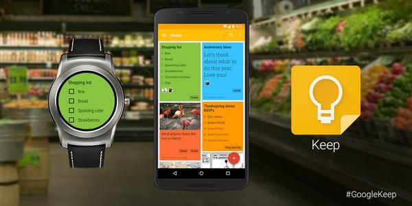 Google Keep for Android Wear