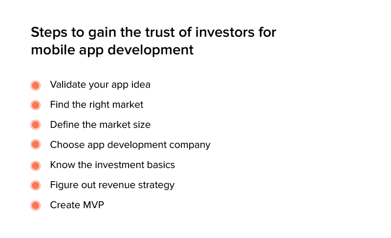 Steps to gain the trust of investors