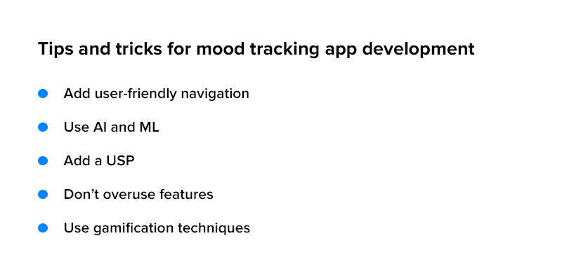 Tips and tricks to make your mood tracking app
