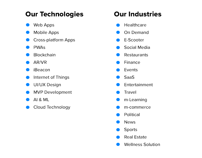 Our technologies and industries