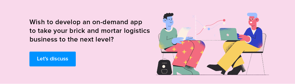 on demand logistics app development cost