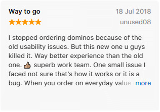 Dominos - App Review