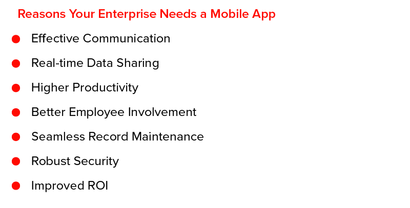 Reasons Your Enterprise Needs a Mobile App