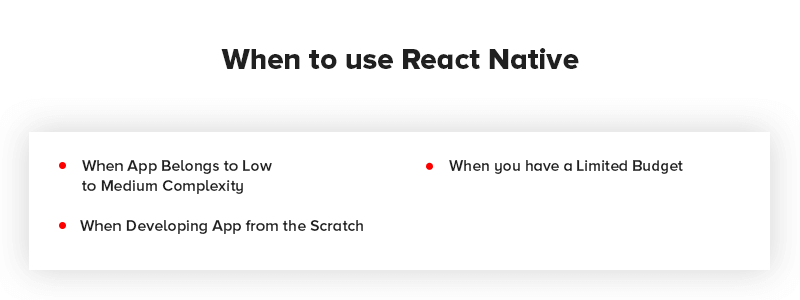 When to use React Native App Development