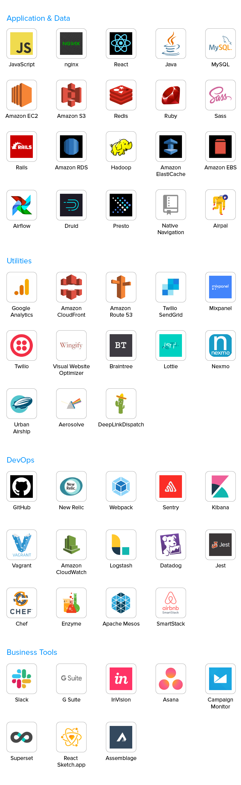 airbnb techstack