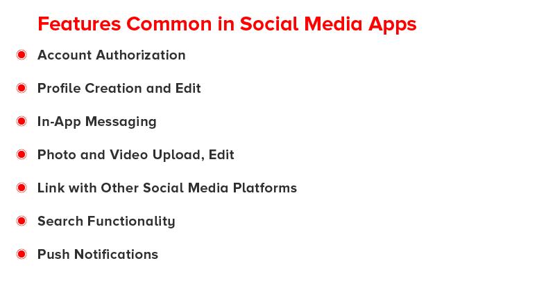 Common Features of Social Media Apps