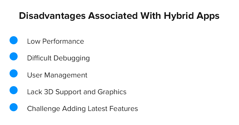 Disadvantages Associated With Hybrid Apps