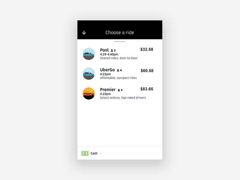 Uber UX design guidelines for on-demand apps: Treat Paying and Non-Paying Users Alike