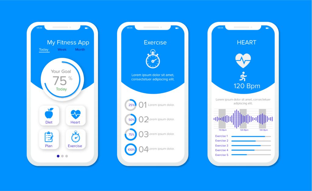 Nutrition planning app UI