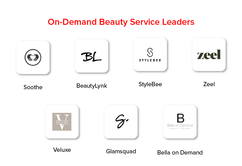 On demand beauty services leaders