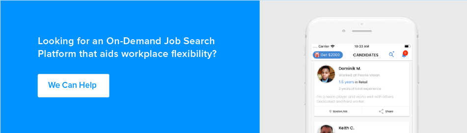 on demand job search platform