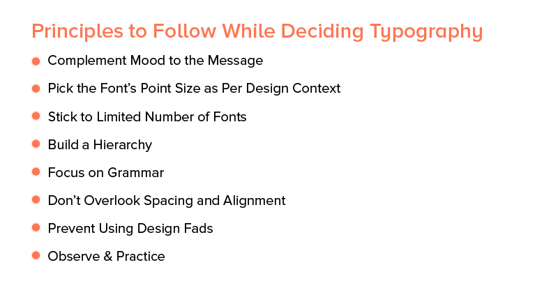 Principles to Follow While Deciding Typography