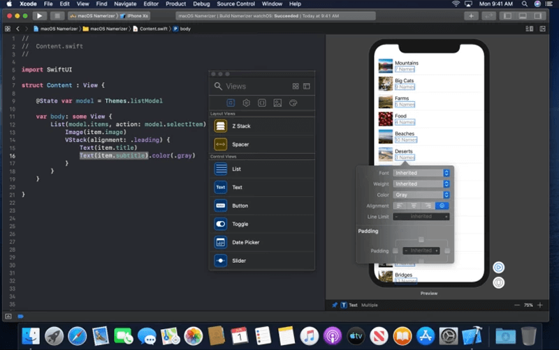 Swift UI and XCode 11