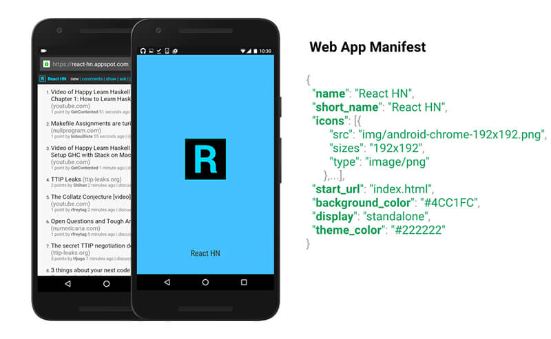 Web app mainfest