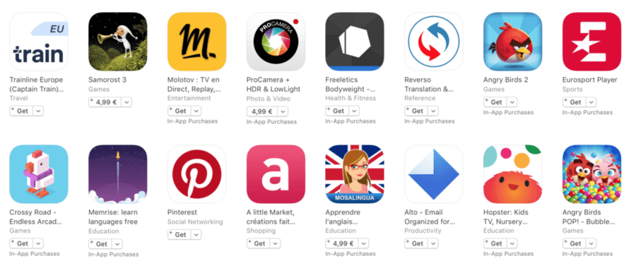app store icons