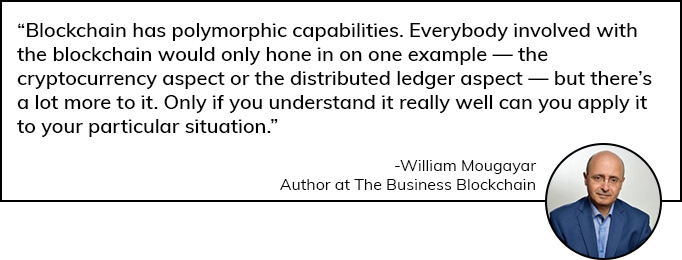 William Mougayar opinion on Blockchain App Development